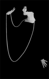 Louise Brooks wearing Pearls